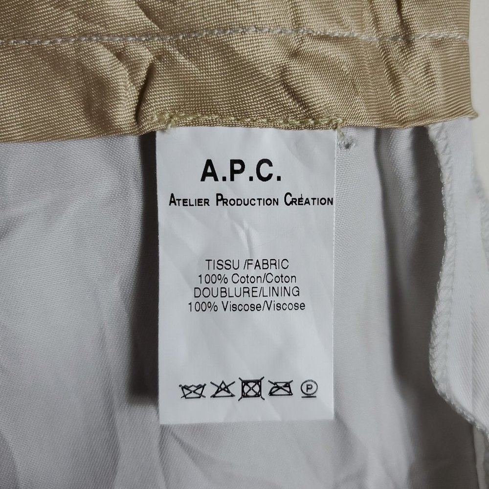 A.P.C. Chino a Pinces Grey Color Pants Women's Size 36 EU or 2/4 US - Picture 7 of 9